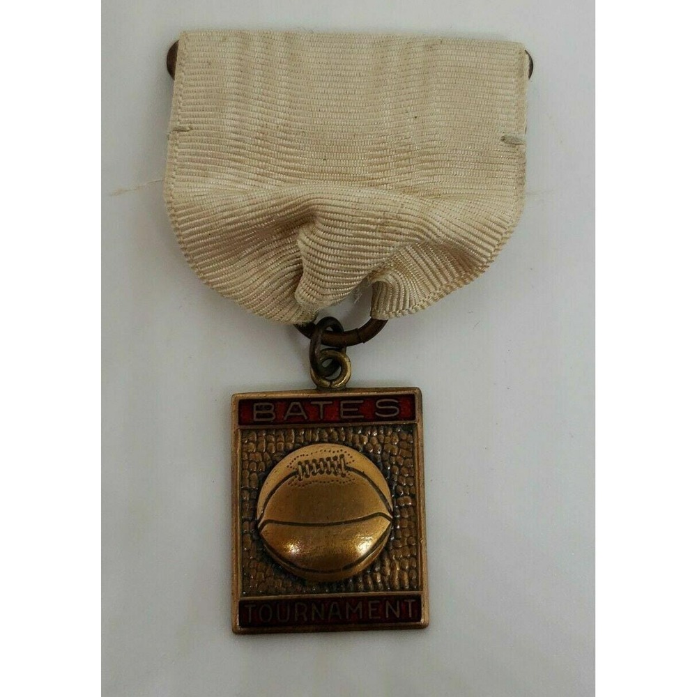 Vintage 1933 Bates Basketball Tournament Ribbon‎